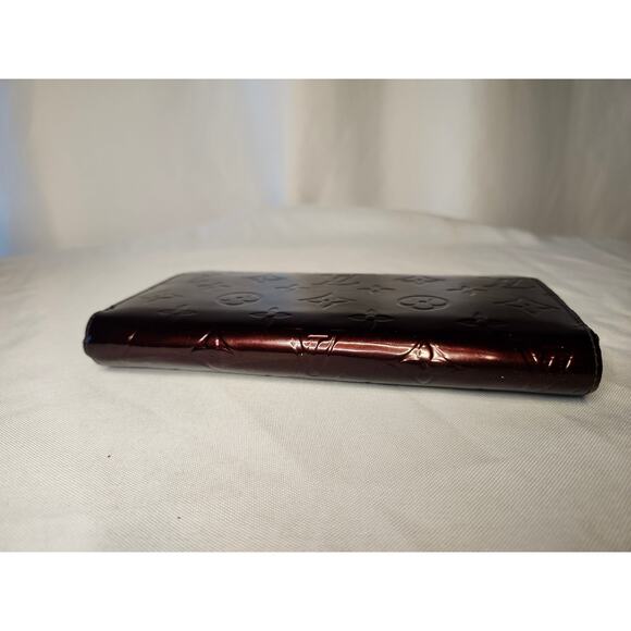 Louis Vuitton Vernis Zippy Wallet Amarante Burgundy With Box, Dustbag LV Patent - Picture 7 of 16